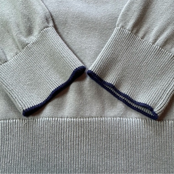 Vineyard Vines Heritage Cotton Women’s Sage Green V-Neck Large Sweater - Picture 6 of 8